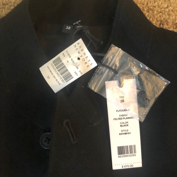 Helmut Lang Felted Flannel Military Jacket NWT - Picture 2 of 5